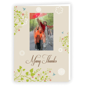 Thx You: Floral with Hummingbird 