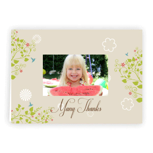 Thx You: Floral with Hummingbird 